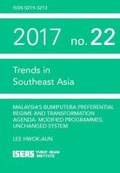 Cover: Malaysia's Bumiputera Preferential Regime and Transformation Agenda: Modified Programmes, Unchanged System - ISEAS