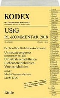 Abbildung von: KODEX UStG-Richtlinien-Kommentar 2018 - Linde