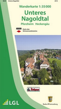Abbildung von: Wadnerkarte 1:35000 Unteres Nagoldtal - Landesamt für Geoinformation und Landentwicklung Baden-Württemberg (LGL)