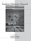 Cover: Student's Solution Manual for Calculus for Business, Economics, and the Social and Life Sciences - McGraw-Hill Inc.,US