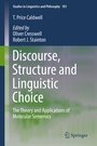 Cover: Discourse, Structure and Linguistic Choice - Springer