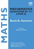 Cover: Mathematics Questions at 11+ (year 6): Answers Bk. A - ISEB Publications