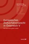 Cover: Europ&auml;isches Zivilverfahrensrecht in &Ouml;sterreich V - Manz