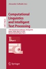 Cover: Computational Linguistics and Intelligent Text Processing - Springer