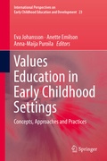 Cover: Values Education in Early Childhood Settings - Springer