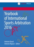 Abbildung von: Yearbook of International Sports Arbitration 2016 - T.M.C. Asser Press