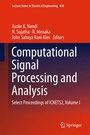 Cover: Computational Signal Processing and Analysis - Springer