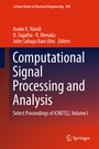 Cover: Computational Signal Processing and Analysis - Springer