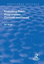 Cover: Evaluating Public Programmes: Contexts and Issues - Routledge