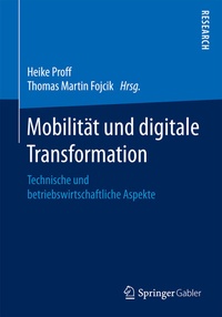 Abbildung von: Mobilität und digitale Transformation - Springer Gabler