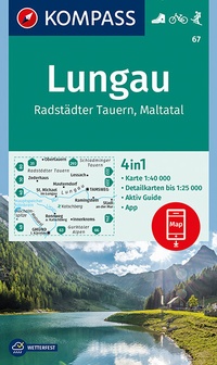 Abbildung von: KOMPASS Wanderkarte Lungau, Radstädter Tauern, Maltatal - KOMPASS-Karten