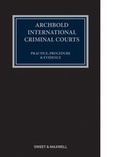 Cover: Archbold: International Criminal Courts - Sweet & Maxwell