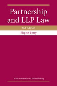 Enlarge image Cover: Partnership and LLP Law - Wildy, Simmonds and Hill Publishing