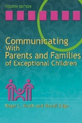 Cover: Communicating with Parents and Families of Exceptional Children - Love Publishing Co