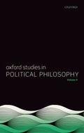 Cover: Oxford Studies in Political Philosophy Volume 4 - OUP eBook