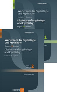 Abbildung von: Dictionary of Psychology and Psychiatry / Wörterbuch der Psychologie und Psychiatrie - Hogrefe Publishing