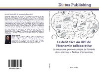 Abbildung von: Le droit face au défi de l'économie collaborative - Dictus Publishing