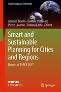 Cover: Smart and Sustainable Planning for Cities and Regions - Springer