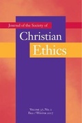Cover: Journal of the Society of Christian Ethics - Georgetown University Press