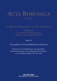 Abbildung von: Preußische Universitätspolitik im Deutschen Kaiserreich - De Gruyter Akademie Forschung