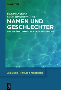 Abbildung von: Namen und Geschlechter - De Gruyter