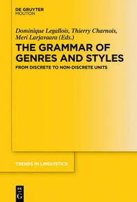 Abbildung von: The Grammar of Genres and Styles - De Gruyter Mouton