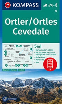 Abbildung von: KOMPASS Wanderkarte Ortler/Ortles, Cevedale - KOMPASS-Karten