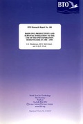 Cover: Barn Owl Productivity and Survival in Relation to the Use of Second-generation Rodenticides in 1988-1990 - British Trust for Ornithology