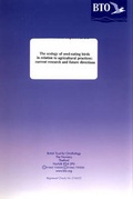 Cover: The Ecology of Seed-eating Birds in Relation to Agricultural Practices - British Trust for Ornithology