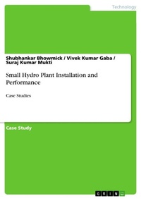 Enlarge image Cover: Small Hydro Plant Installation and Performance - GRIN Verlag