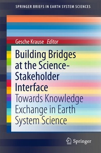 Enlarge image Cover: Building Bridges at the Science-Stakeholder Interface - Springer