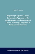 Bild: Regulating Corporate Crime - Verlag für alternatives Energierecht