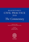 Abbildung von: Blackstone's Civil Practice 2018: The Commentary - Oxford University Press