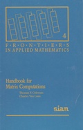Cover: Handbook for Matrix Computations - Society for Industrial & Applied Mathematics,U.S.