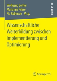 Abbildung von: Wissenschaftliche Weiterbildung zwischen Implementierung und Optimierung - Springer VS