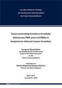Abbildung von: Tumor promoting functions of cellular telomerase RNA and viral RNAs in herpesvirus-induced cancer formation - Mensch & Buch
