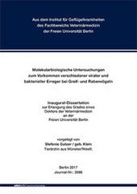 Abbildung von: Molekularbiologische Untersuchungen zum Vorkommen verschiedener viraler und bakterieller Erreger bei Greif- und Rabenvögeln - Mensch & Buch