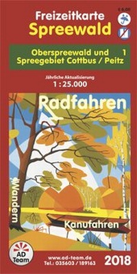 Abbildung von: Freizeitkarte Spreewald - 1 (Ausgabe 2018) - AD-Team