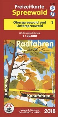 Abbildung von: Freizeitkarte Spreewald - 3 (Ausgabe 2018) - AD-Team