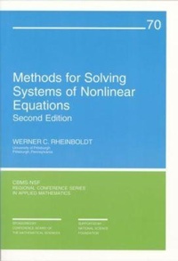 Enlarge image Cover: Methods for Solving Systems of Nonlinear Equations - Society for Industrial & Applied Mathematics,U.S.