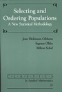 Cover: Selecting and Ordering Populations - Society for Industrial & Applied Mathematics,U.S.