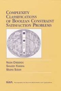 Cover: Complexity Classifications of Boolean Constraint Satisfaction Problems - Society for Industrial & Applied Mathematics,U.S.