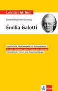 Cover: Klett Lekt&uuml;rehilfen Gotthold Ephraim Lessing, Emilia Galotti - Klett