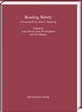 Cover: Reading Slowly - Harrassowitz Verlag