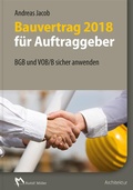 Cover: Bauvertrag 2018 f&uuml;r Auftraggeber - Rudolf M&uuml;ller Verlag
