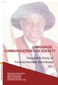 Cover: Language, Communication and Society. Vol 1 - LINCOM GmbH