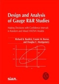 Cover: Design and Analysis of Gauge R and R Studies - Society for Industrial and Applied Mathematics (SIAM)