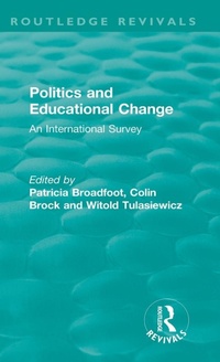 Enlarge image Cover: Politics and Educational Change - Routledge