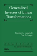 Cover: Generalized Inverses of Linear Transformations - Society for Industrial & Applied Mathematics,U.S.