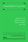 Cover: Generalized Concavity - Society for Industrial and Applied Mathematics (SIAM)